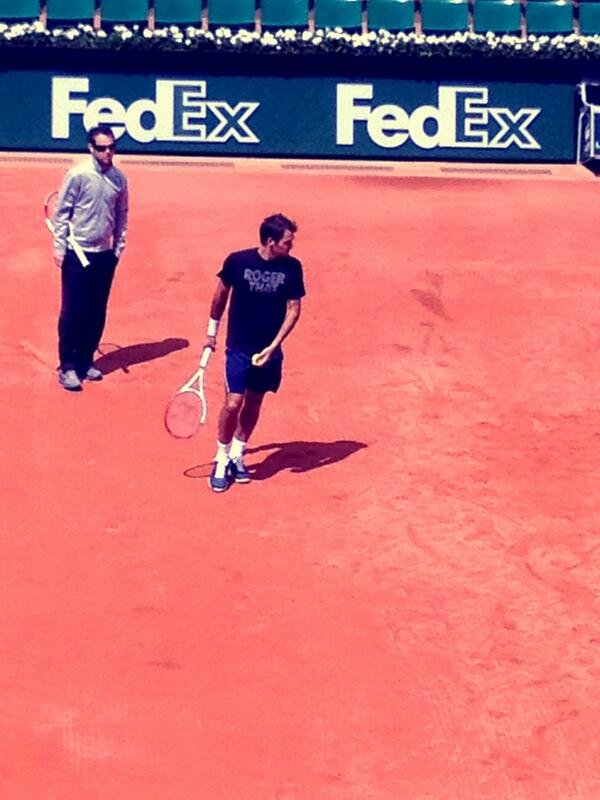 Federer-entrainement