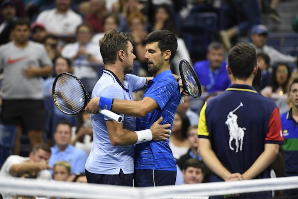 TENNIS : US Open 2019 - USA - 01/09/2019 wawrinka djokovic