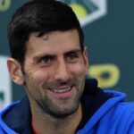 Djokovic mort de rire à l’entraînement