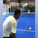 Monfils s’éclate au padel à Genève
