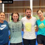 Wawrinka et Muguruza s’éclatent au padel en Suisse