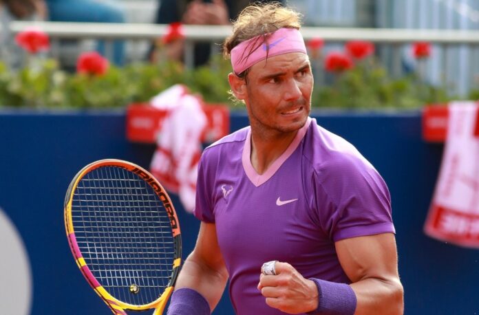 Nadal poing serré Barcelone 2021
