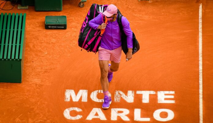 Nadal sortie de court Monte-Carlo 2021