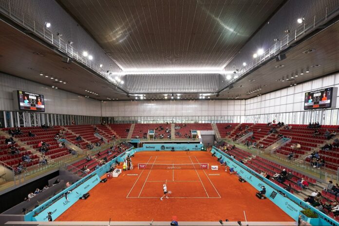 Caja Magica Madrid court ambiance