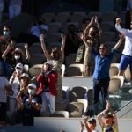 La box Djokovic pleine à craquer même pour un double