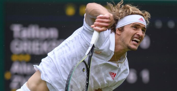 Zverev service wim 2021