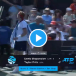 La balle de set Nadalesque de Shapovalov