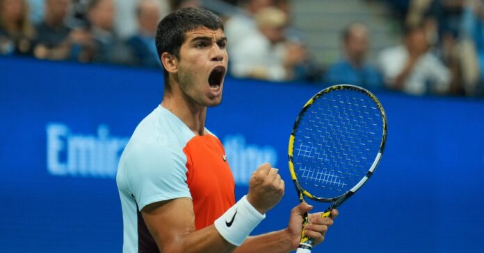 Alcaraz cri victoire USO 2022