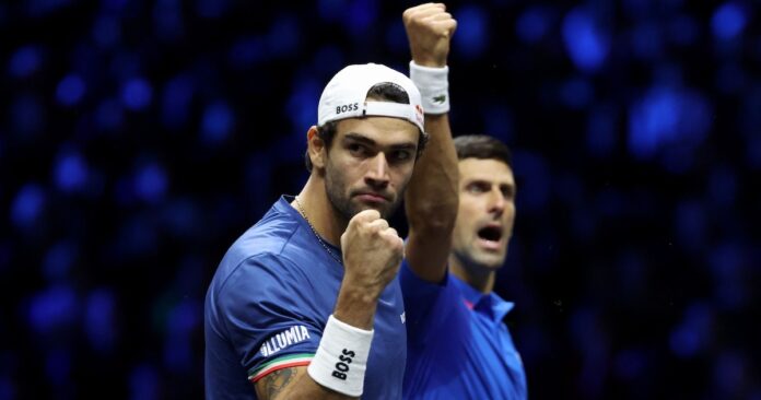 Djokovic Berrettini double Laver Cup