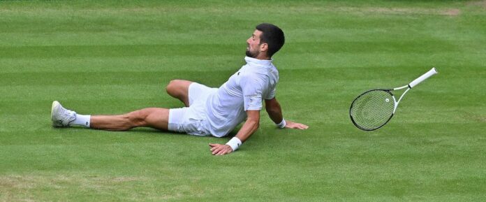 Djokovic à terre wim 2023