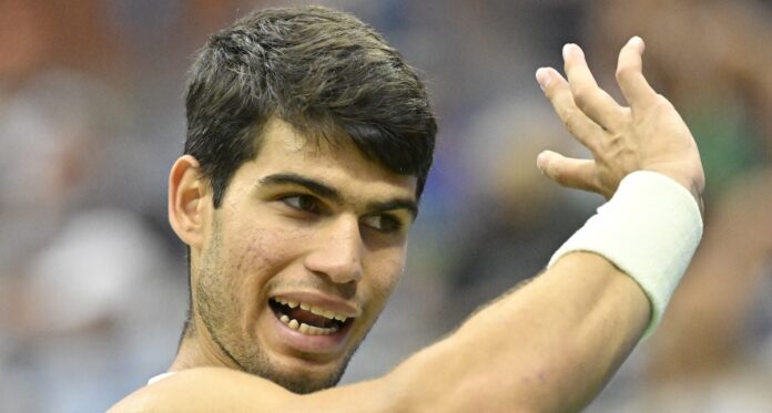 Alcaraz geste USO 2023