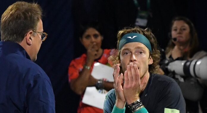 Rublev Dubaï disqualification