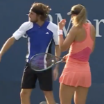 Associé à Badosa en double mixte, Tsitsipas dérape et fait flipper sa petite amie
