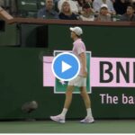 Sinner s’énerve, un supporter en prend plein la tête !