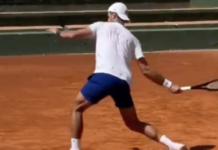 Djokovic s’arrache à l’entraînement à cinq semaines de Roland‐Garros