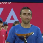 Merida, juste titré rend hommage à son père : « J’ai énormément de souvenirs avec lui. Nous avons commencé par jouer au padel avant de passer au tennis »