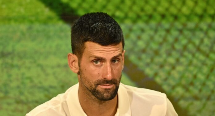 Djokovic presse conf wim