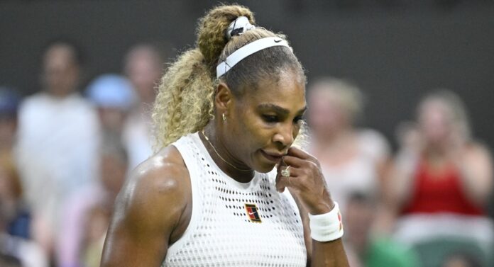 Serena Williams tête basse