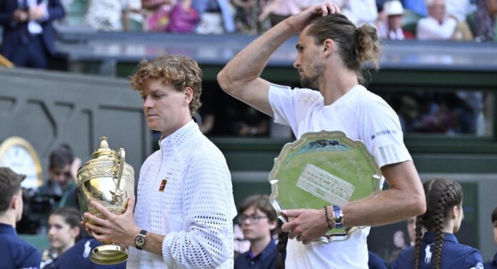 Sinner Zverev cérémonie