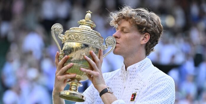 Sinner trophée wimbledon