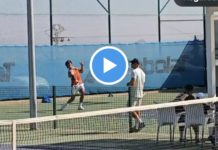Carlos Alcaraz très en forme lors de son dernier entraînement avant de prendre l’avion !
